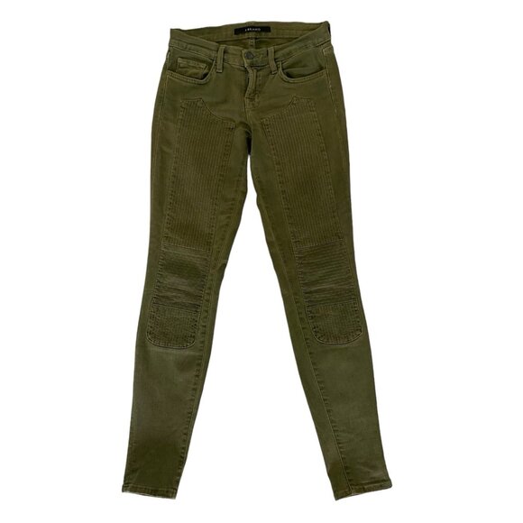 J Brand Jeans 24 Green Skinny Stretch Denim Minimalist Everyday - Picture 1 of 8